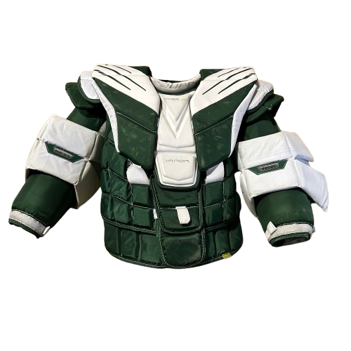 Bauer Vapor Hyperlite - Plastron de gardien de but Pro Stock d'occasion (vert/blanc)